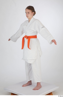 Selin dressed jiu-jitsu kimono sports standing whole body 0010.jpg